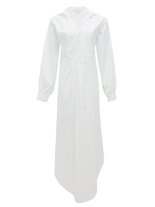 Matchesfashion.com White Story - Helena Cotton Maxi Shirt Dress - Womens - White