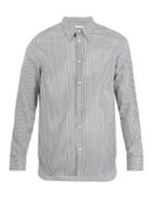 Maison Margiela Point-collar Striped Cotton Shirt