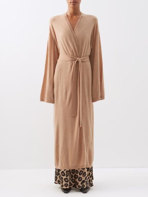 Raey - Fine Gauge Responsible-cashmere Maxi Cardigan - Womens - Camel