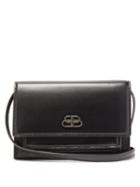 Matchesfashion.com Balenciaga - Xs Sharp Leather Belt Bag - Womens - Black