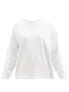 Khaite - Imogen Cotton Long-sleeved T-shirt - Womens - White
