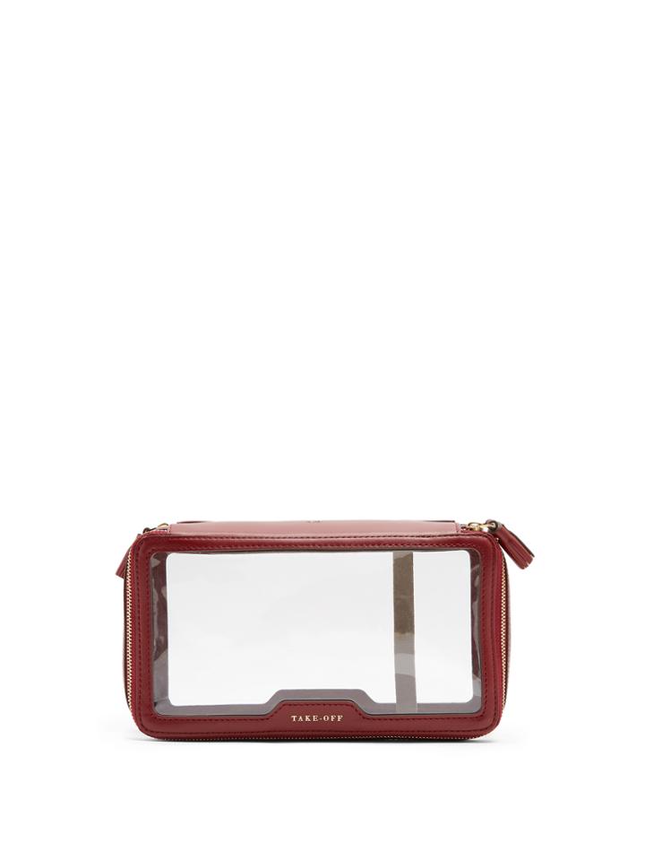 Anya Hindmarch Inflight Leather-trimmed Wash Bag
