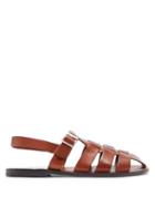 Matchesfashion.com Grenson - Quincy Leather Sandals - Mens - Tan
