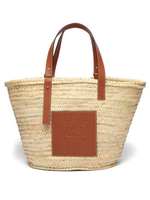 Matchesfashion.com Loewe - Large Woven Basket Bag - Womens - Beige Multi