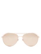 Linda Farrow Aviator Rose-gold Plated Sunglasses