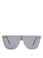 Retrosuperfuture Lenz Flat Top Metal Sunglasses