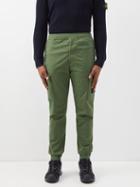 Stone Island - Cotton-blend Twill Cargo Trousers - Mens - Olive