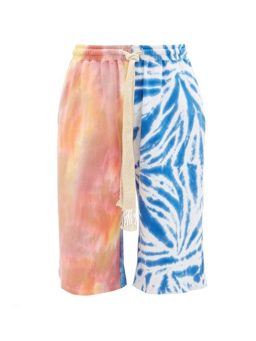 Matchesfashion.com Loewe Paula's Ibiza - Tie-dye Jersey Track Shorts - Mens - Multi