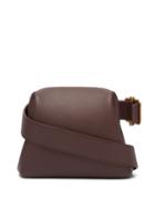 Matchesfashion.com Osoi - Brot Mini Folded Leather Cross Body Bag - Womens - Burgundy