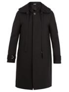 Lanvin Single-breasted Hooded Wool-twill Coat