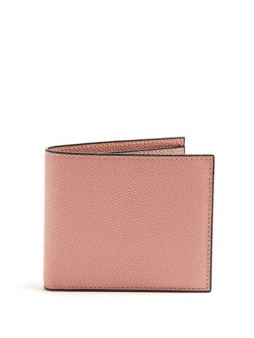 Matchesfashion.com Valextra - Bi Fold Leather Wallet - Mens - Pink