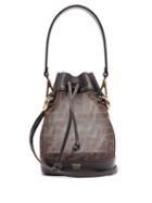 Matchesfashion.com Fendi - Mon Trsor Mini Mesh & Leather Cross Body Bag - Womens - Brown Multi