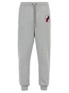 Matchesfashion.com Burberry - Logo Embroidered Cotton Track Pants - Mens - Grey