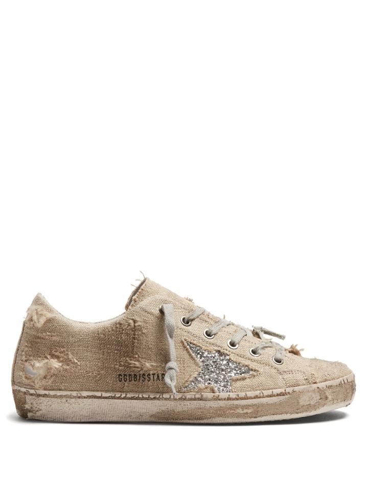 Golden Goose Deluxe Brand Super Star Low-top Canvas Trainers