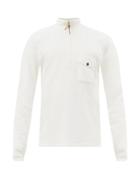 Matchesfashion.com Albam - Tactical Quarter-zip Cotton-jersey Sweatshirt - Mens - Cream