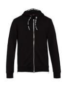 Matchesfashion.com Balmain - Logo Trimmed Cotton Zip Up Hooded Sweater - Mens - Black