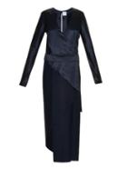 Dion Lee Silk-satin Bias Wrap Dress