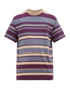 Matchesfashion.com Wooyoungmi - Logo Print Striped Cotton T Shirt - Mens - Multi