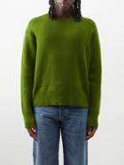 Bottega Veneta - English-rib Cashmere-blend Sweater - Mens - Dark Green