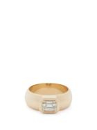 Matchesfashion.com Zo Chicco - Diamond & 14kt Gold Wide-band Ring - Womens - Gold