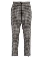 Gucci Mid-rise Check Wool Trousers