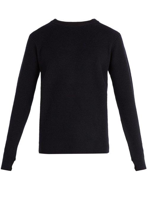 Matchesfashion.com Barena Venezia - Crew Neck Wool Sweater - Mens - Navy