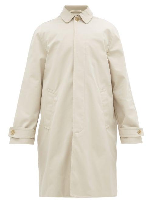 Matchesfashion.com Ditions M.r - Michel Single-breasted Gabardine Trench Coat - Mens - Cream