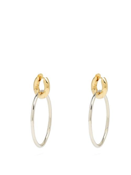Matchesfashion.com Spinelli Kilcollin - Casseus 18kt Gold & Sterling Silver Earrings - Womens - Silver