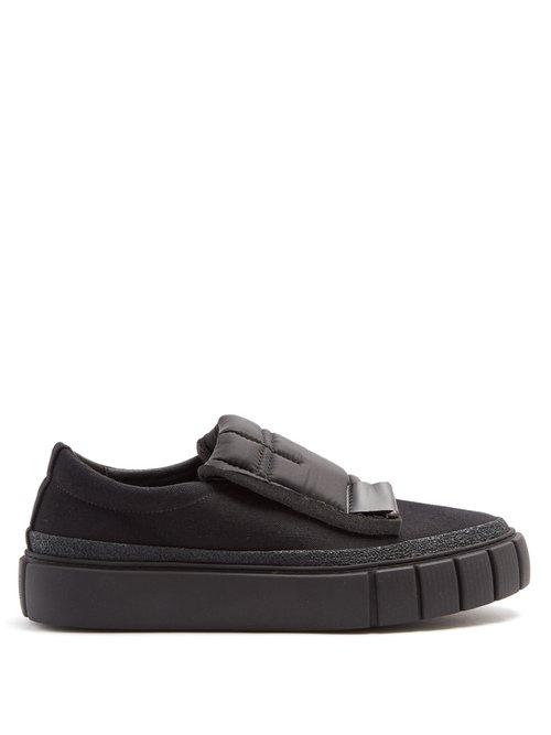 Matchesfashion.com Primury - Curio Foam Slip On Canvas Trainers - Mens - Black Multi