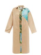 Kilometre Paris - Embroidered Cotton-twill Coat - Womens - Camel