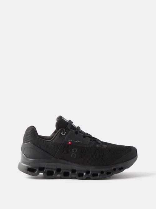 On - Cloudstratus Mesh Trainers - Mens - Black