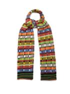 Etro Striped Wool-blend Knit Scarf
