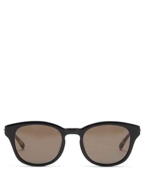Matchesfashion.com 817 Blanc Lnt - Square Acetate Sunglasses - Mens - Black Multi