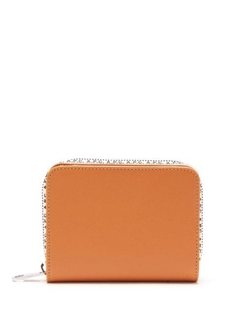 Matchesfashion.com A.p.c. - Emmanuelle Logo Trim Leather Wallet - Womens - Camel