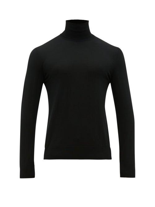 Matchesfashion.com Dolce & Gabbana - Roll Neck Wool Sweater - Mens - Black