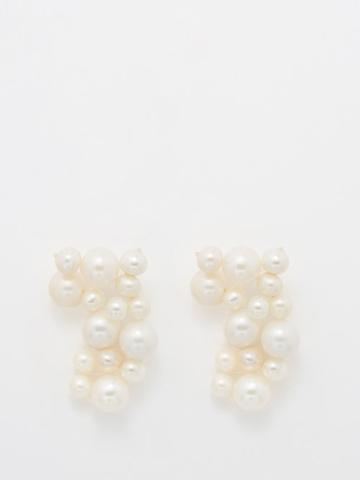 Completedworks - Freshwater Pearl & 14kt Gold-plated Earrings - Womens - Pearl