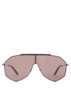 Alexander Mcqueen Angular Aviator-frame Sunglasses