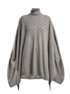 Matchesfashion.com Barrie - Harmony Cashmere Poncho - Womens - Grey