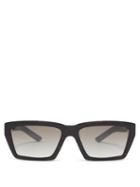 Matchesfashion.com Prada Eyewear - Square Acetate Sunglasses - Mens - Black