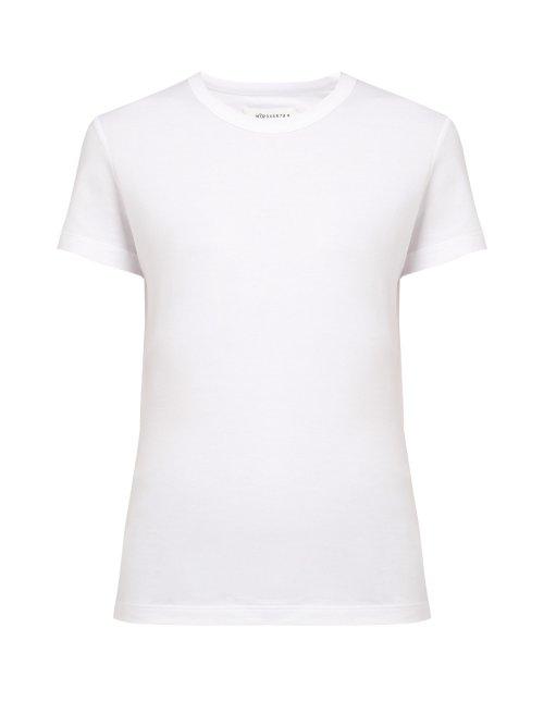 Matchesfashion.com Maison Margiela - Short Sleeved Cotton T Shirt - Womens - White