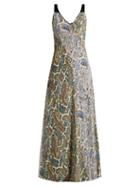 Matchesfashion.com Diane Von Furstenberg - Barton Paisley Print Silk Dress - Womens - Multi