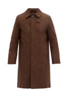 Matchesfashion.com Mackintosh - Dunkeld Wool-lined Bonded-cotton Overcoat - Mens - Brown