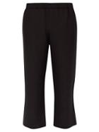 Matchesfashion.com Commas - Straight Leg Linen Blend Trousers - Mens - Dark Grey