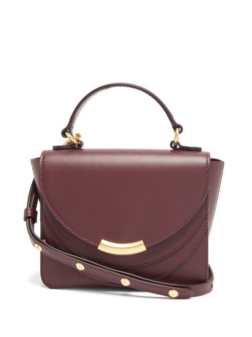 Matchesfashion.com Wandler - Luna Mini Leather Cross-body Bag - Womens - Burgundy