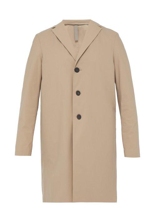 Matchesfashion.com Harris Wharf London - Single Breasted Technical Overcoat - Mens - Camel