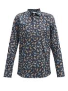 Matchesfashion.com Etro - Paisley-print Cotton-poplin Shirt - Mens - Navy Multi
