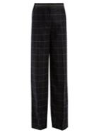 Elizabeth And James Hansel High-rise Wide-leg Wool-blend Trousers