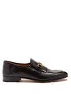 Matchesfashion.com Gucci - Quentin Leather Loafers - Mens - Black