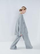 Raey - Oversized Deep-v Alpaca-blend Tunic - Womens - Dark Grey