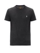 Mens Rtw Polo Ralph Lauren - Logo-embroidered Cotton-jersey T-shirt - Mens - Black